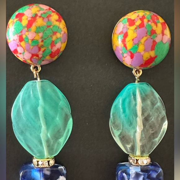 LELE sadoughi colorfu long earrings - Picture 8 of 10